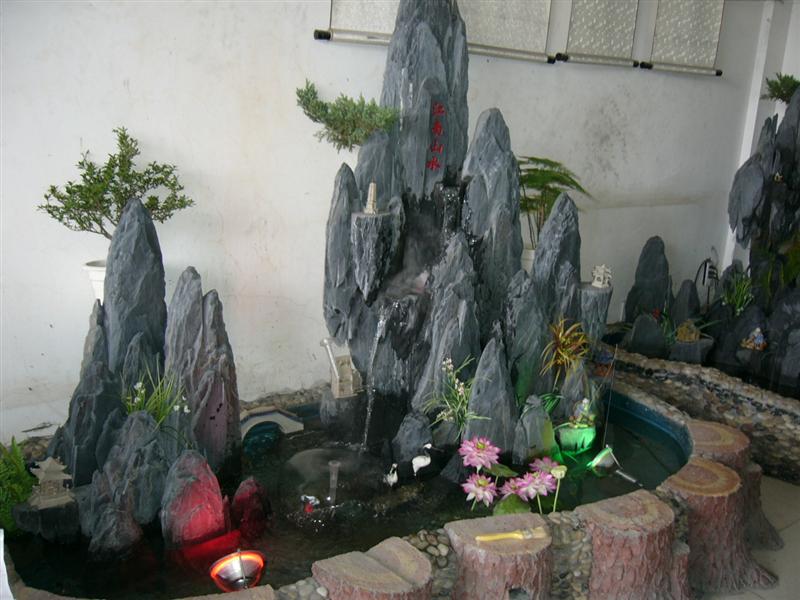 斧劈石真石盆景